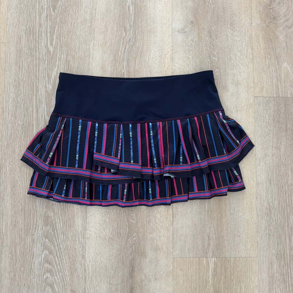 Lucky In Love Women's Pleated Skort Multicolor Tennis Size L(54)